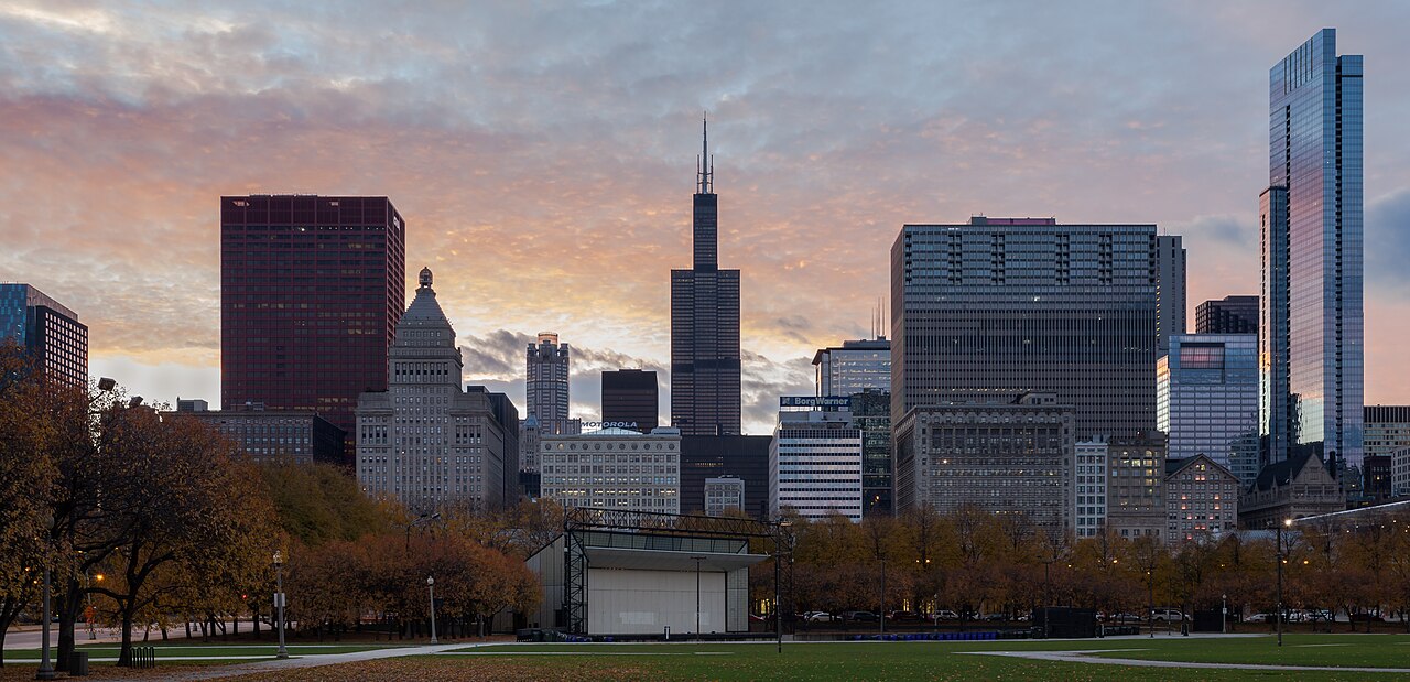 Chicago Skyline subject photograph representing the camera location or featured view in Chicago, Illinois.